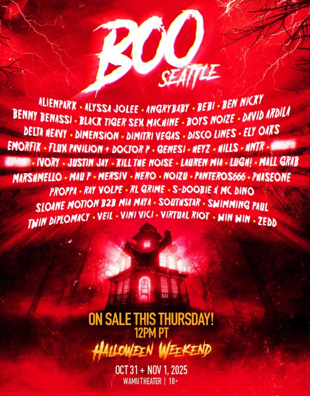 Boo Seattle 2025 lineup