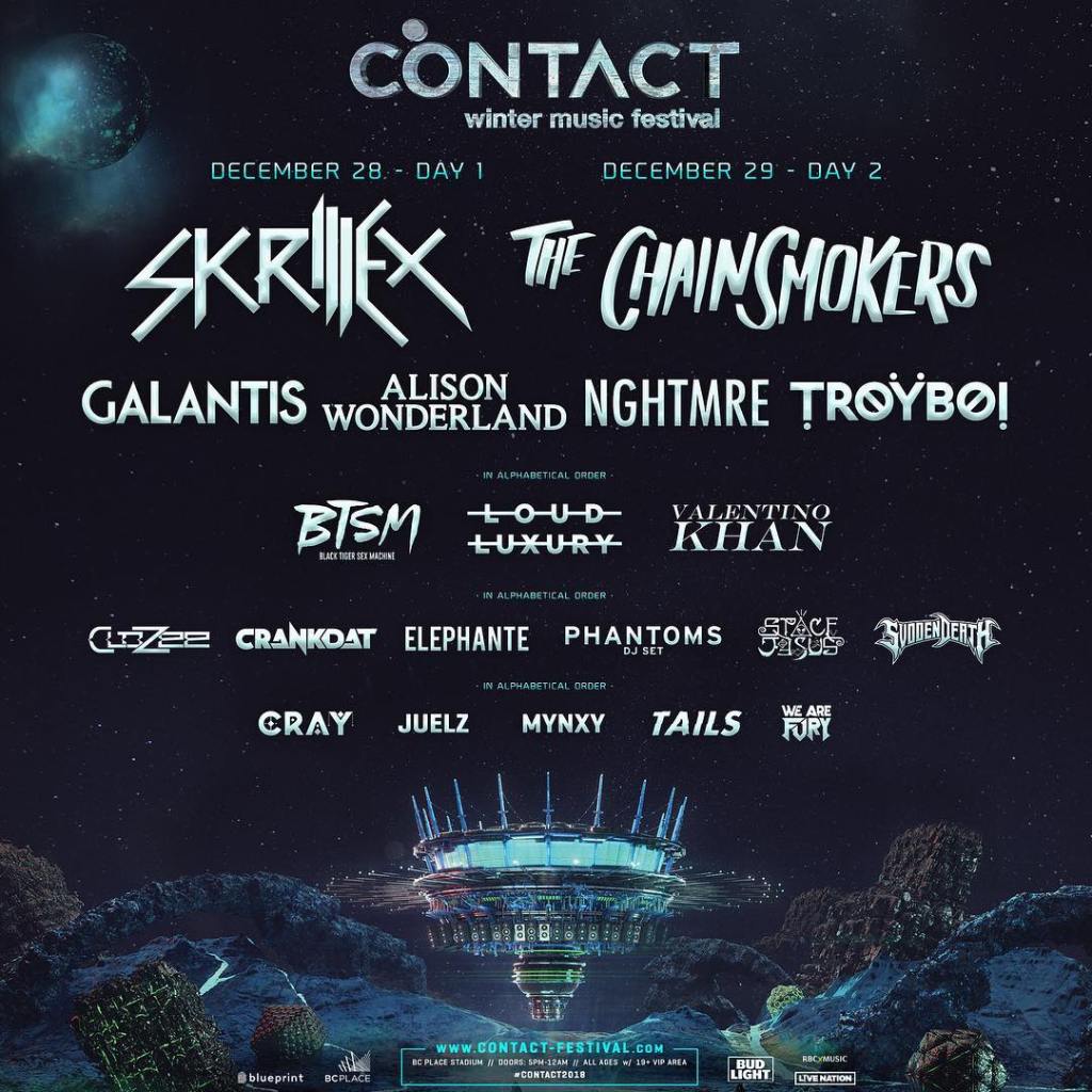 Contact Festival 2018 lineup